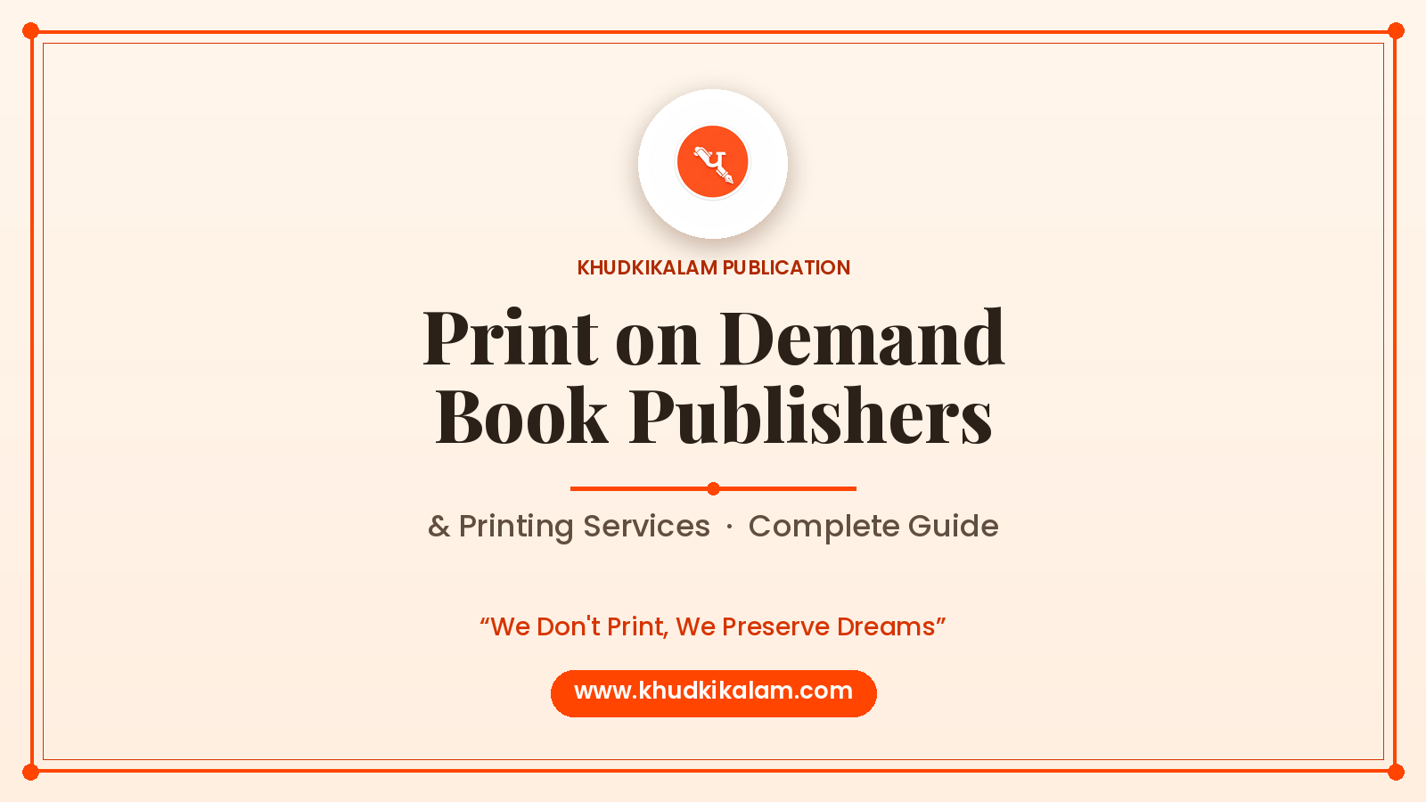 Print on Demand Book Publishers
