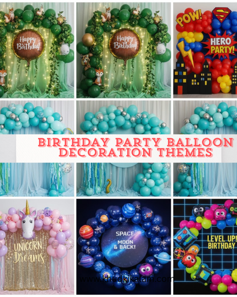 Birthday Party Balloon Decoration Themes